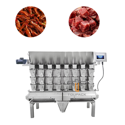 Otomatik Vidalı Besleyici Kombinasyon Kantarı Dolum Yapışkan Gıda Et Paketleme Makinesi