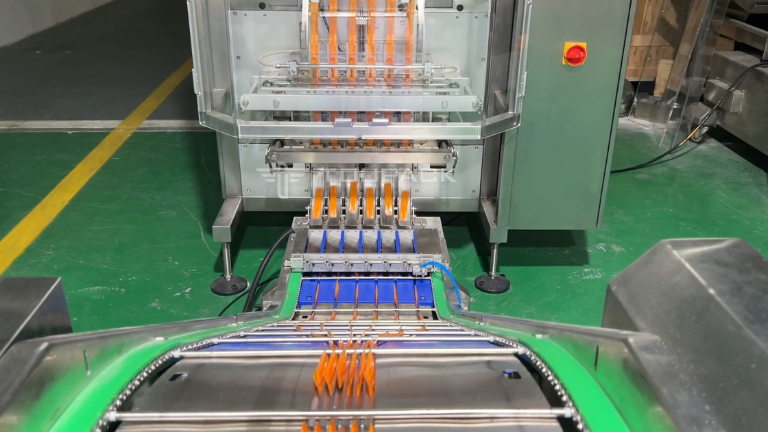 Çok sütunlu paketleyici kontrol ağırlığı sistemi çok şeritli çanta paketleme makinesi çantalar kontrol ağırlığı olan paketleme makinesi