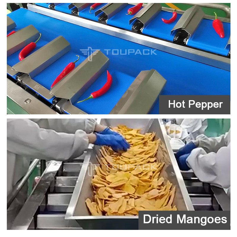 Frankfurt Sosis Çoklu Başlı Kemer Besleyici Kombinasyon Ağırlık Pişmiş Hot Dog Sosis Kemer Ağırlık Paketleme Makinesi