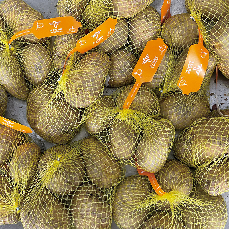 10 başlı çok başlı tartıcı Patates Soğan Ağı Çanta Paketleme Makinesi Etiketle Etiketli Meyve Kombine Tartıcı Üretim hattı