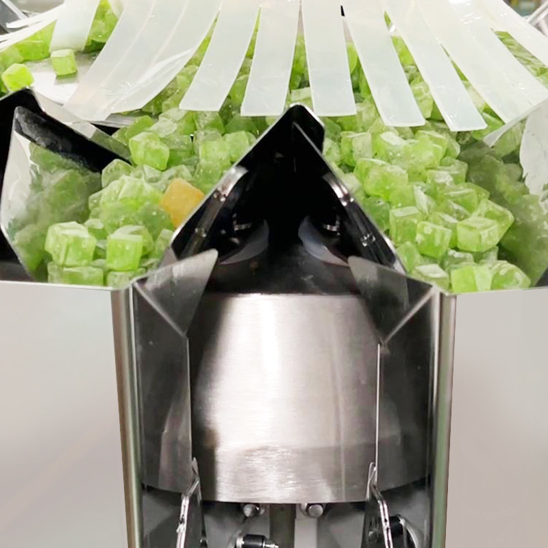 Otomatik Fasulye Tohumu Fındık Şekerli Ceviz Kuru Meyve Gıda Atıştırmalık Çoklu Başlı Ağırlaştırıcı Gıda Paketleme Makinesi Azotlu