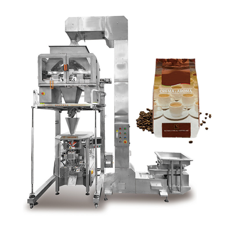 240g 480g 1kg Kaplı Fıstık Taşıyıcısı Fermuar Cüzdan Doypack Ambalaj Kurutulmuş Meyve Atıştırmalığı Çoklu Başlı Ağırlık Ön yapımı Çanta Ambalaj Makinesi
