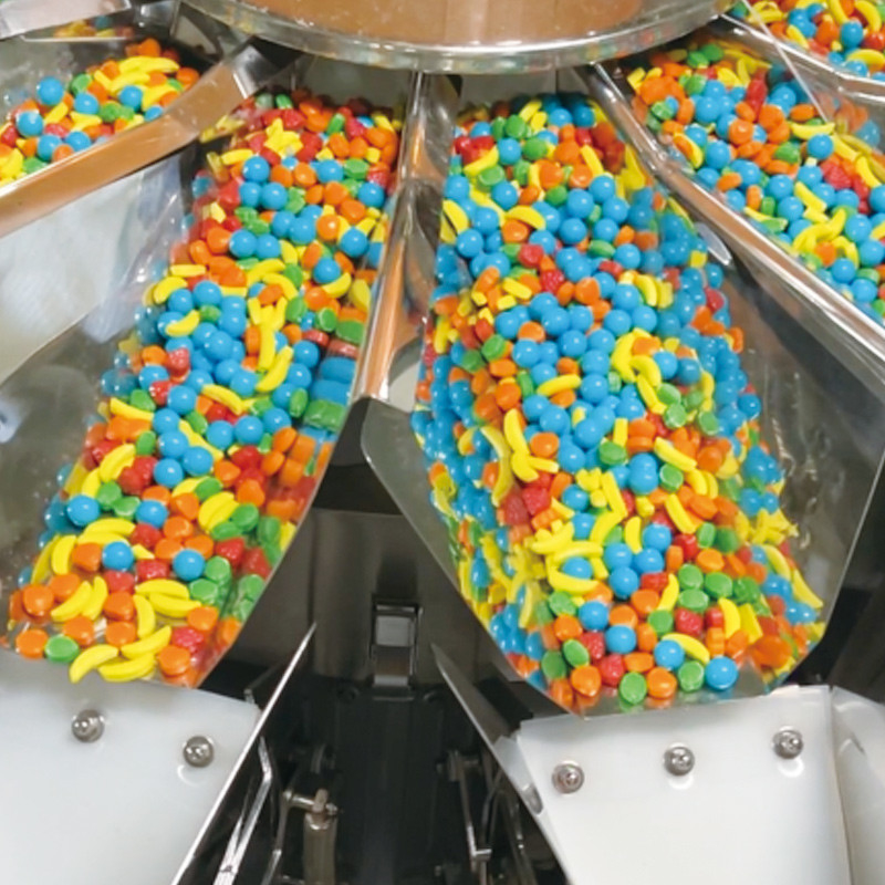 Çok fonksiyonlu Otomatik Kavanoz Şişesi, Pamuk Jelly Popcorn ve Fıstık Puffed Gıda Doldurma Makinesi
