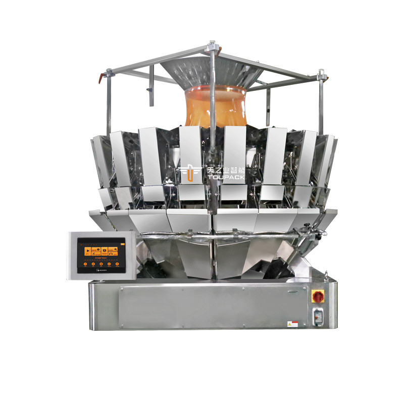 14 Hopper Multihead Ağırlatıcı Otomatik Doypack Paketleme Makinesi Azot Mısır Chips Paketleme Makinesi