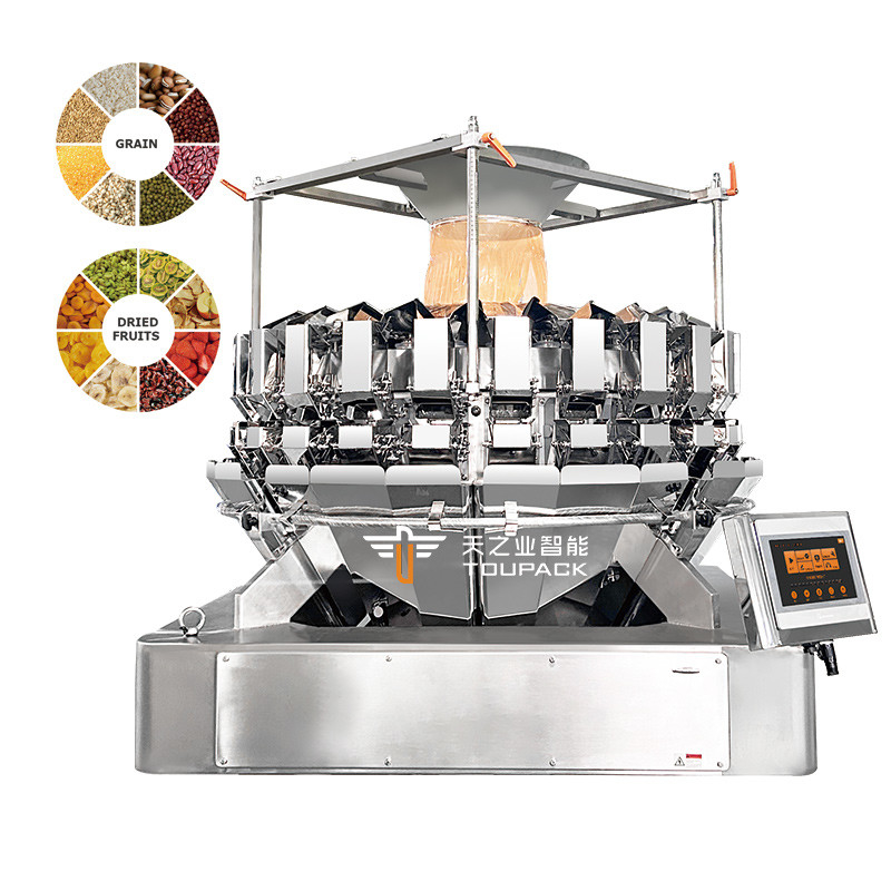 200g 500g Granül Paketleme Makinesi Atıştırmalıklar Crisps Kuru üzümler Pirinç Taneleri Şekerlemeler Fındıklar Kurabiye Yerfıstığı Tohumları Jujube Paketleme Makinesi