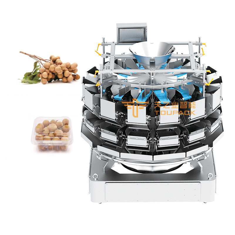 Automatic Fruit Filling Machine Cherry Blueberry Strawberry Orange Green Pepper Tray Box Filling Packaging Machine