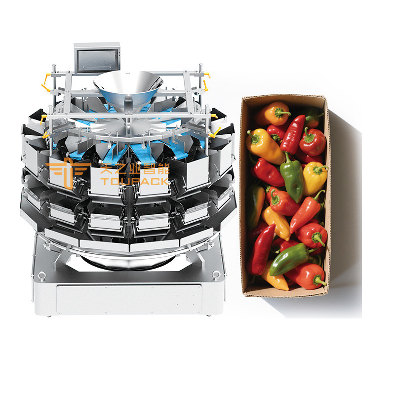 Automatic Fruit Filling Machine Cherry Blueberry Strawberry Orange Green Pepper Tray Box Filling Packaging Machine