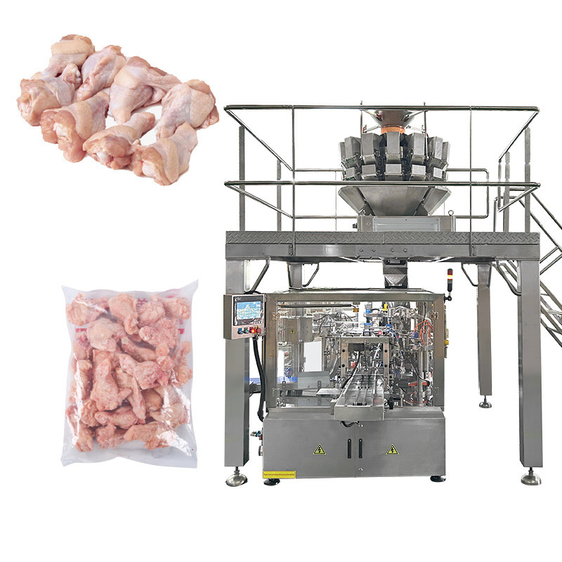 Tavuk Fileto Köftesi Önceden Marine Edilmiş Barbekü Etleri Fermuarlı Çanta Kılıf Ambalaj Doypack Paketleme Makinesi Sızdırmazlık Makineleri