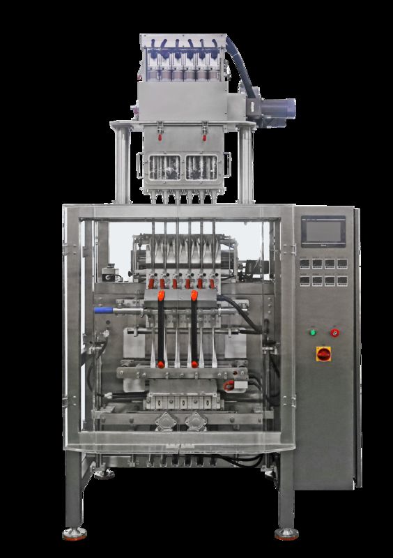 Yüksek Hızlı Çok Şeritli Buzlu İçecek Şekerleme Paketleme Dolum Yapıştırma Otomatik Dondurma Suyu Çok Şeritli Sıvı Poşet Paketleme Makinesi
