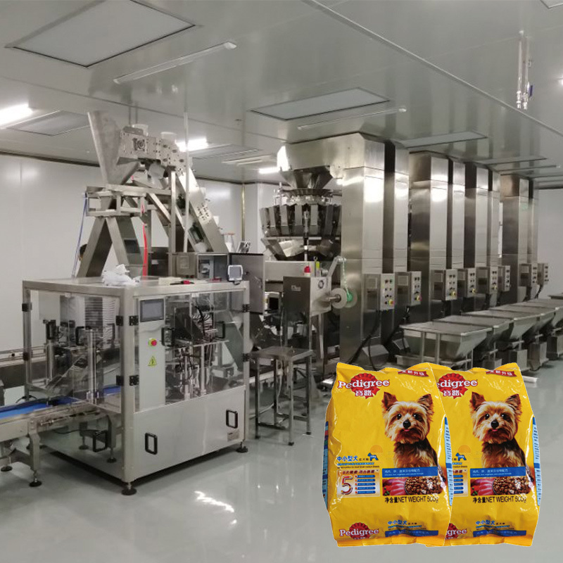 Tamamen Otomatik Atıştırmalıklar Saşet Paketleme Makinesi Atıştırmalık Yiyecek Patates Cips Popcorn Nitrogen Flushing Doypack Paketleme Makinesi