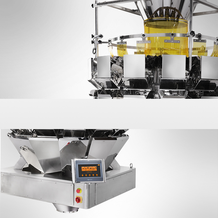 Yüksek Hızlı Otomatik Çanta Salata Paketleme Makinesi 14 Başlı Çok Başlı Ağır Kuru Meyve Paketleme Makinesi