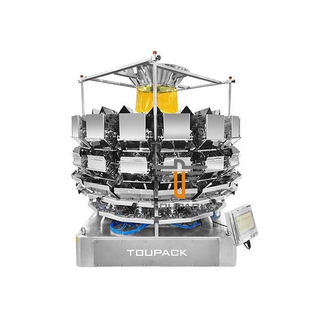 Yüksek Hızlı Otomatik Çanta Salata Paketleme Makinesi 14 Başlı Çok Başlı Ağır Kuru Meyve Paketleme Makinesi