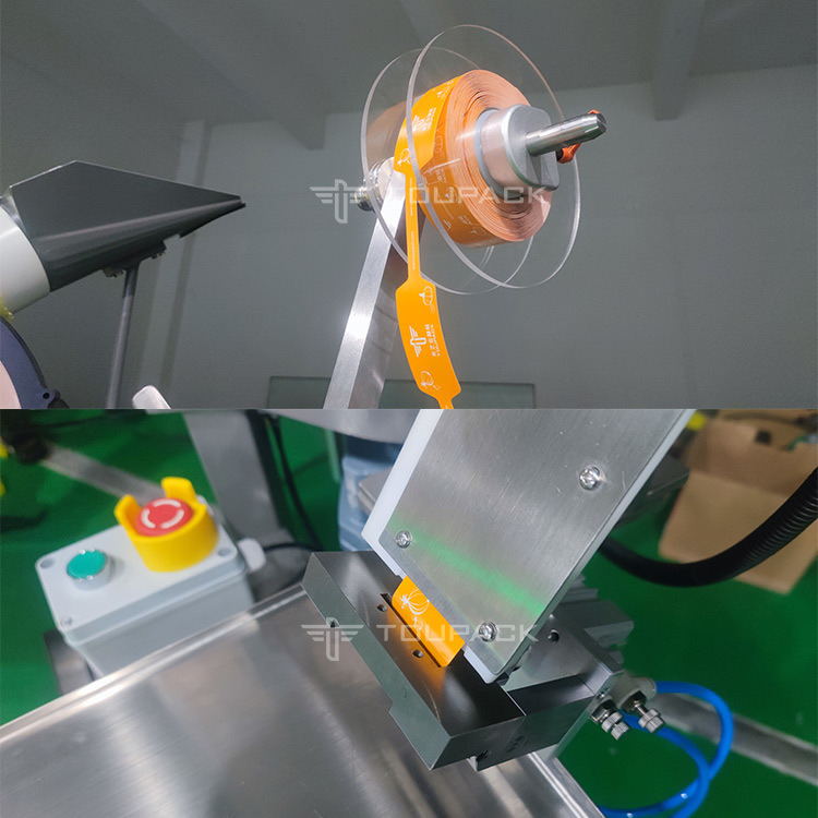 Sarımsak Ağılı Torba Paketleme Makinesi Staples ile Yarım Otomatik Zencefil Ağılı Torba Klipleme Paketleme Makinesi