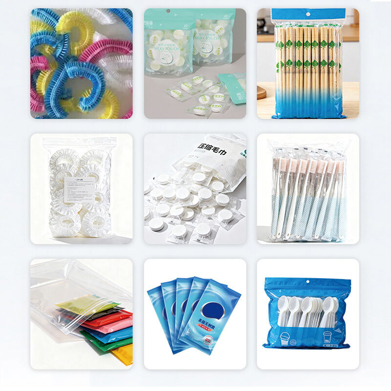 Plastic Fork Automatic Packing Machine Shower Cap Packaging Machine Multihead Weigher Packaging System