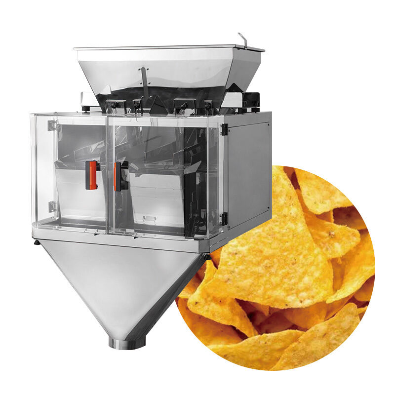 Doğrusal tartıcı ambalajlama hattı Otomatik pirinç şeker tuz fasulye ambalajlama makinesi granül tartma ve ambalajlama sistemi