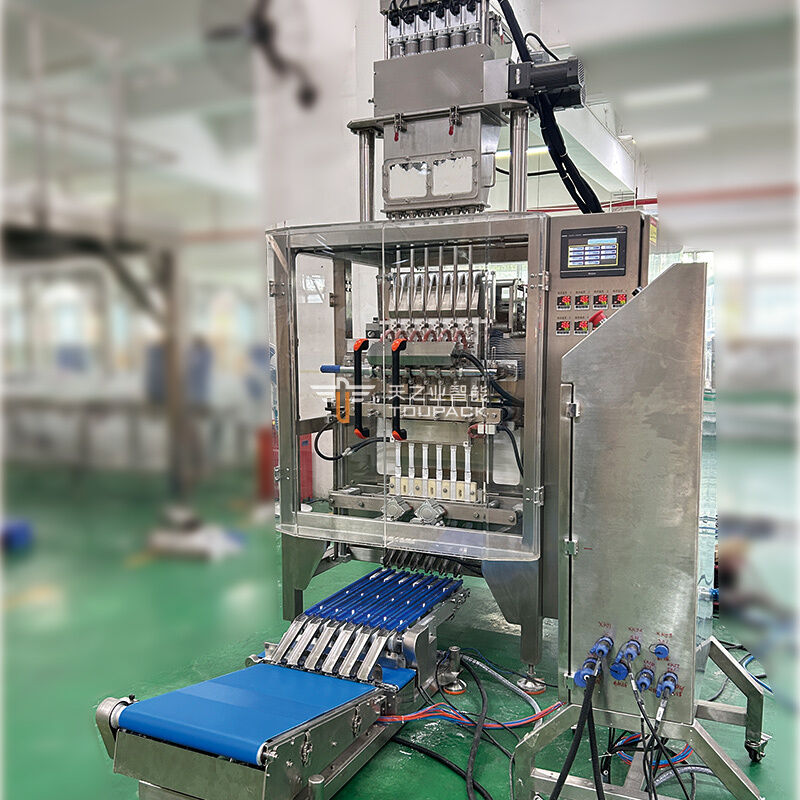 Automatic Multi Lane Powder Stick Sachet Packing Machine Sugar Coffee Stick Packing 3 In 1 Coffee Stick Packing Machine With Multi-lane Checkweigher