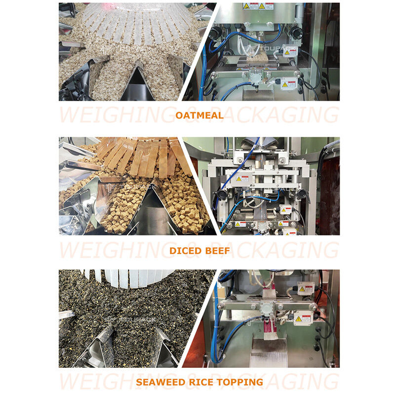 Otomatik Yastık Çantası Ağırlatma Paketleme Makinesi Atıştırmalıklar Fındıklar Granüller 5-200g Yüksek Hızlı Gıda Paketleme Ekipmanı