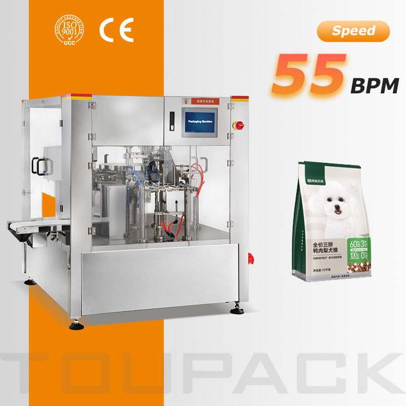Kaju Badem Fıstık Aperatif Yiyecek Stand Up Torbalar için Otomatik Doypack Paketleme Makinesi
