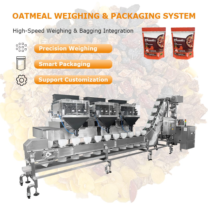 CE Sertifikalı Gıda Derecesi Doypack Fındık Atıştırmalıkları için ambalaj makinesi önceden yapılmış fermuar ayağa kalkan poşet ambalajlama gıda granül ambalajlama çözümleri