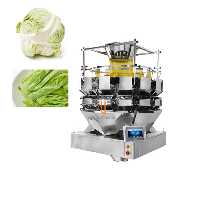 14 Kafa Kantarı 60P / M ile 100-3000g Meyve Salatası Tartı Paketleme Makinesi