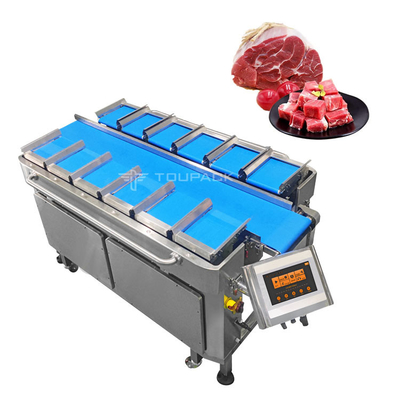 Döner Vakum Torbası Paketleme Makinesi Sığır Küpleri Tartı ve Paketleme Sistemi Çok Kefeli Kantar