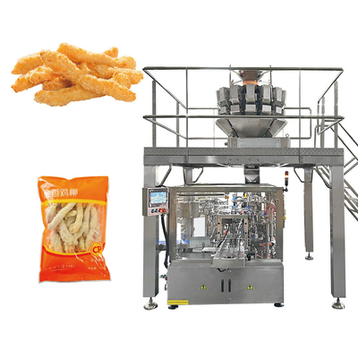 Tavuk eti için önceden hazırlanmış poşet otomatik tartma doldurma paketleme makinesi