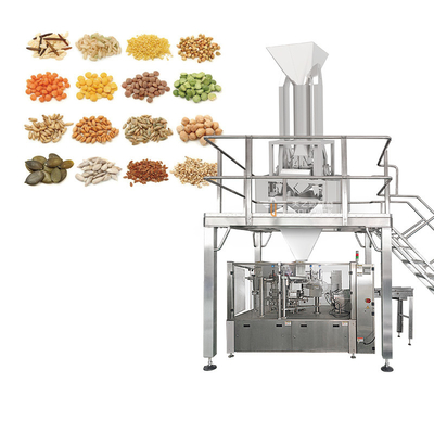 Tahıl Çizgisel Ağırlık Yulaf Ağırlık ve Paketleme Makinesi 240g 500g Fıstık Konserve Paketleme Makinesi