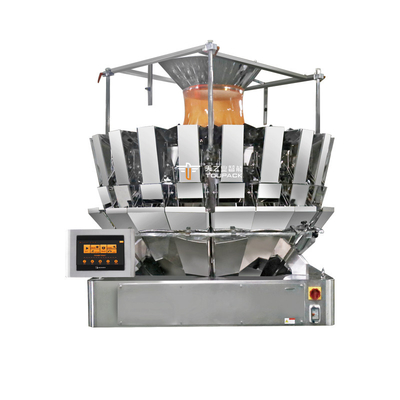 14 Hopper Multihead Ağırlatıcı Otomatik Doypack Paketleme Makinesi Azot Mısır Chips Paketleme Makinesi