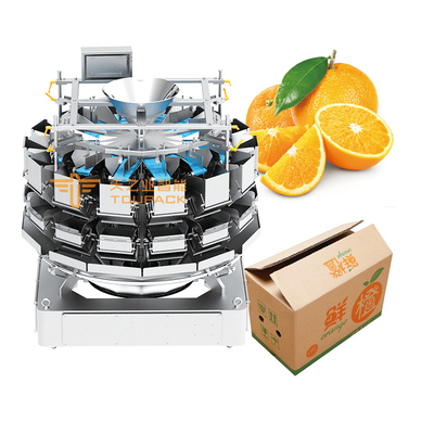 Combiweigh Multihead Weigher 500g 1kg 5kg Multihead Weigher Paketleme Makinesi Yeşil Biber Turuncu Paketleme Makineleri Kartonlar İçin