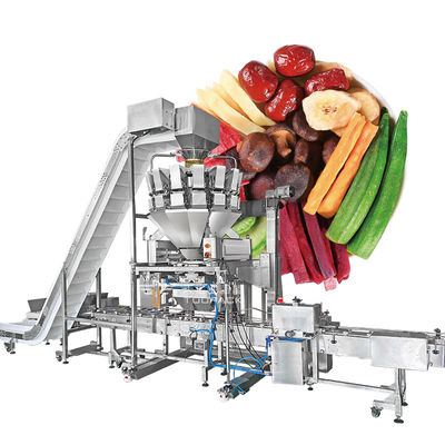 Yüksek Hızlı Otomatik Çanta Salata Paketleme Makinesi 14 Başlı Çok Başlı Ağır Kuru Meyve Paketleme Makinesi
