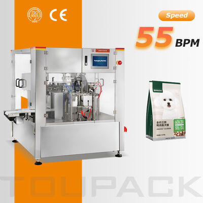 Kaju Badem Fıstık Aperatif Yiyecek Stand Up Torbalar için Otomatik Doypack Paketleme Makinesi