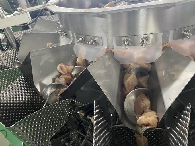 Yapışkan Yağlı Taze Gıdalar İçin Suya Dayanıklı SUS304 Burgu Besleme Çok Kafalı Kantar 3