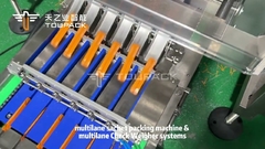 Endüstriyel çok şeritli çubuk paketleme makinesi