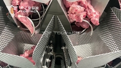 Otomatik Vidalı Besleyici Kombinasyon Kantarı Dolum Yapışkan Gıda Et Paketleme Makinesi