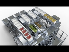 Kurutulmuş meyve 4 in 1 Karışık ürünler Çok başlı Ağırlıklı paketleme makinesi