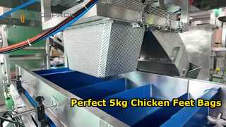 Otomatik Tavuk Ayağı Tartım ve Paketleme Hattı (5kg Torba)