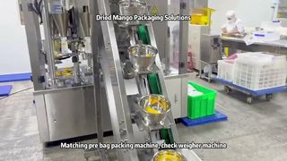 Kurutulmuş Mango Paketlemesi Yarı Otomatik Çok Kafalı Terazi ile Kolaylaştı